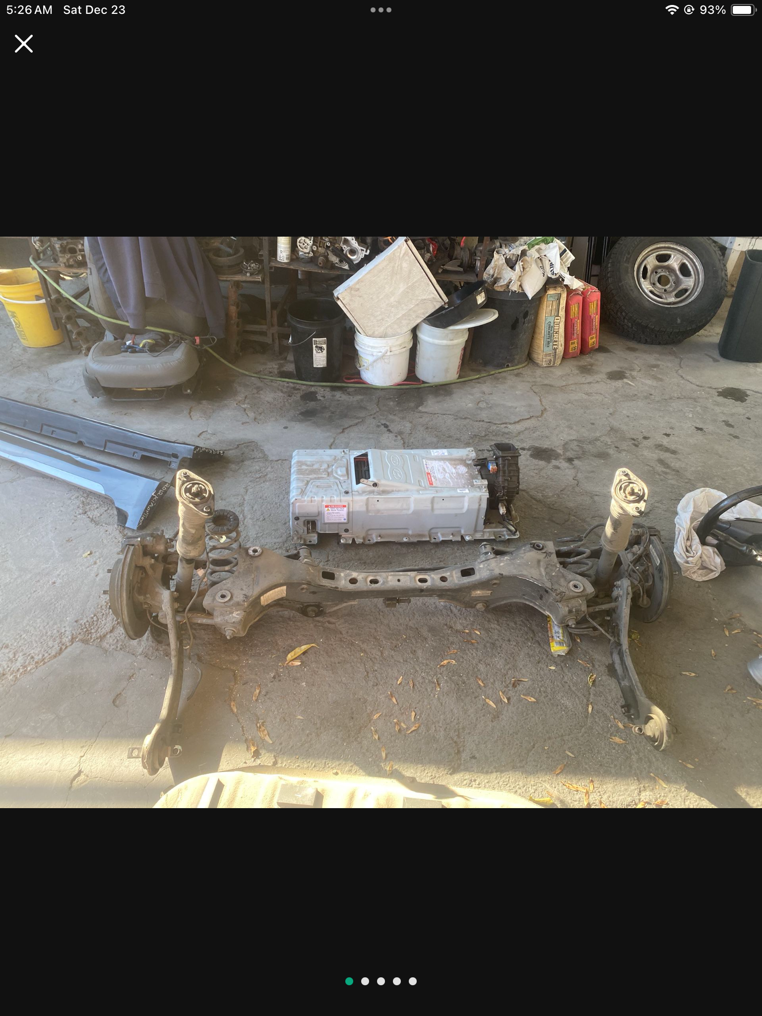 2012 Kia Optima Hybrid Rear Suspension Complete Subframe