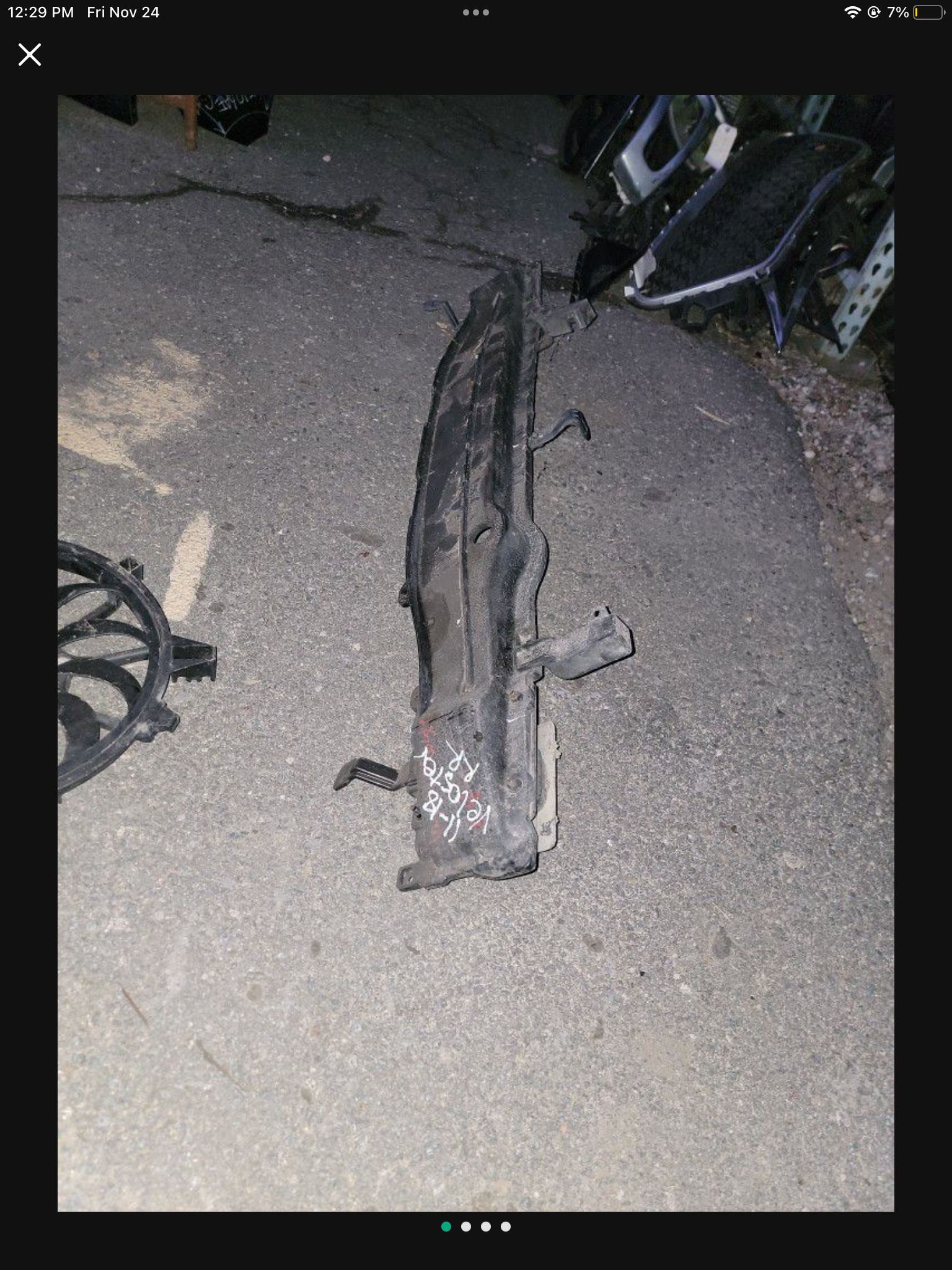 12/16 Veloster Rear Reinforcement Bar $150
