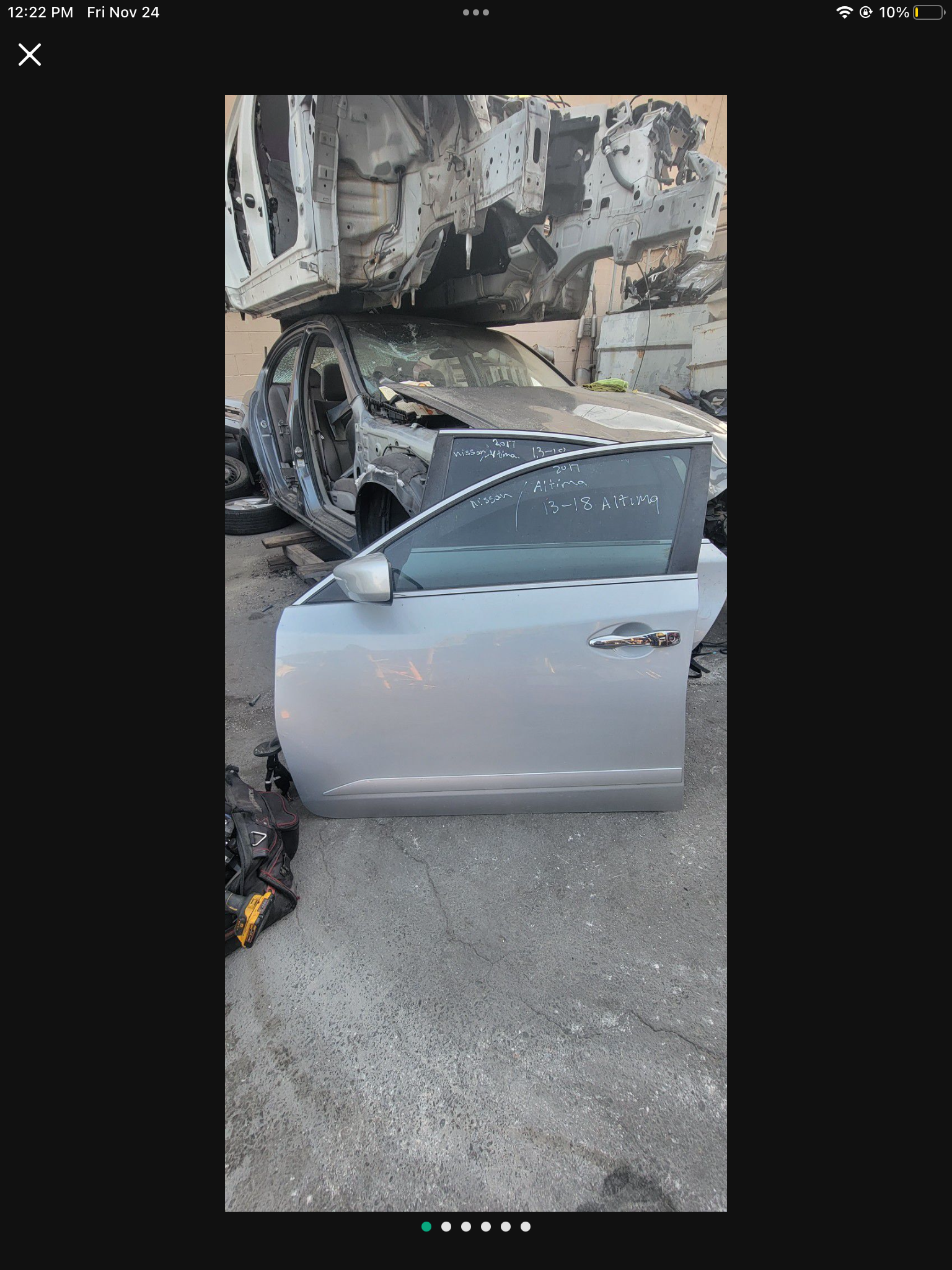 13/15/18 Altima Left Front Door Assbly $400