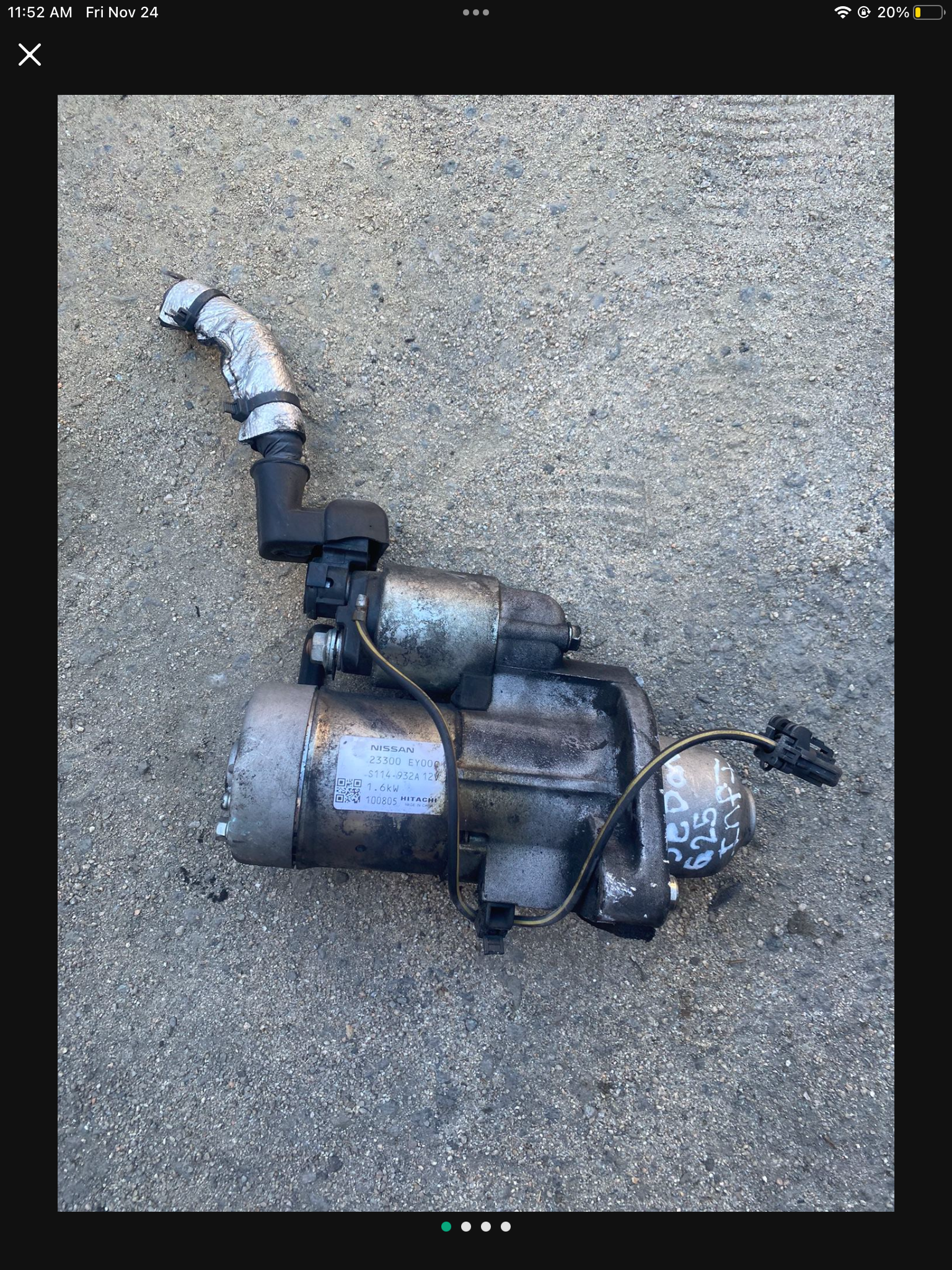 2011 Infiniti G25 Sedan Starter