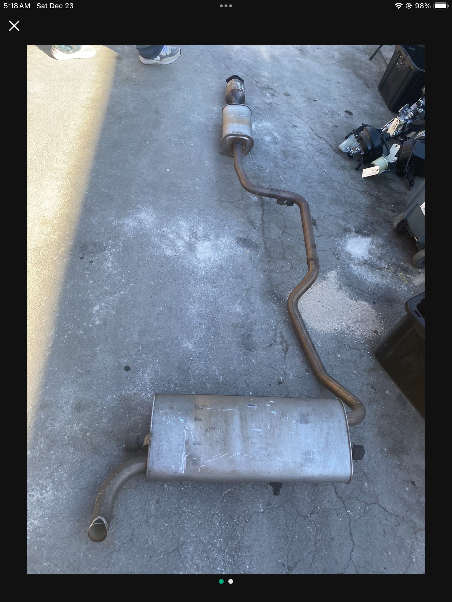 2014 Ford Focus Exhausted Manifold Pipe 