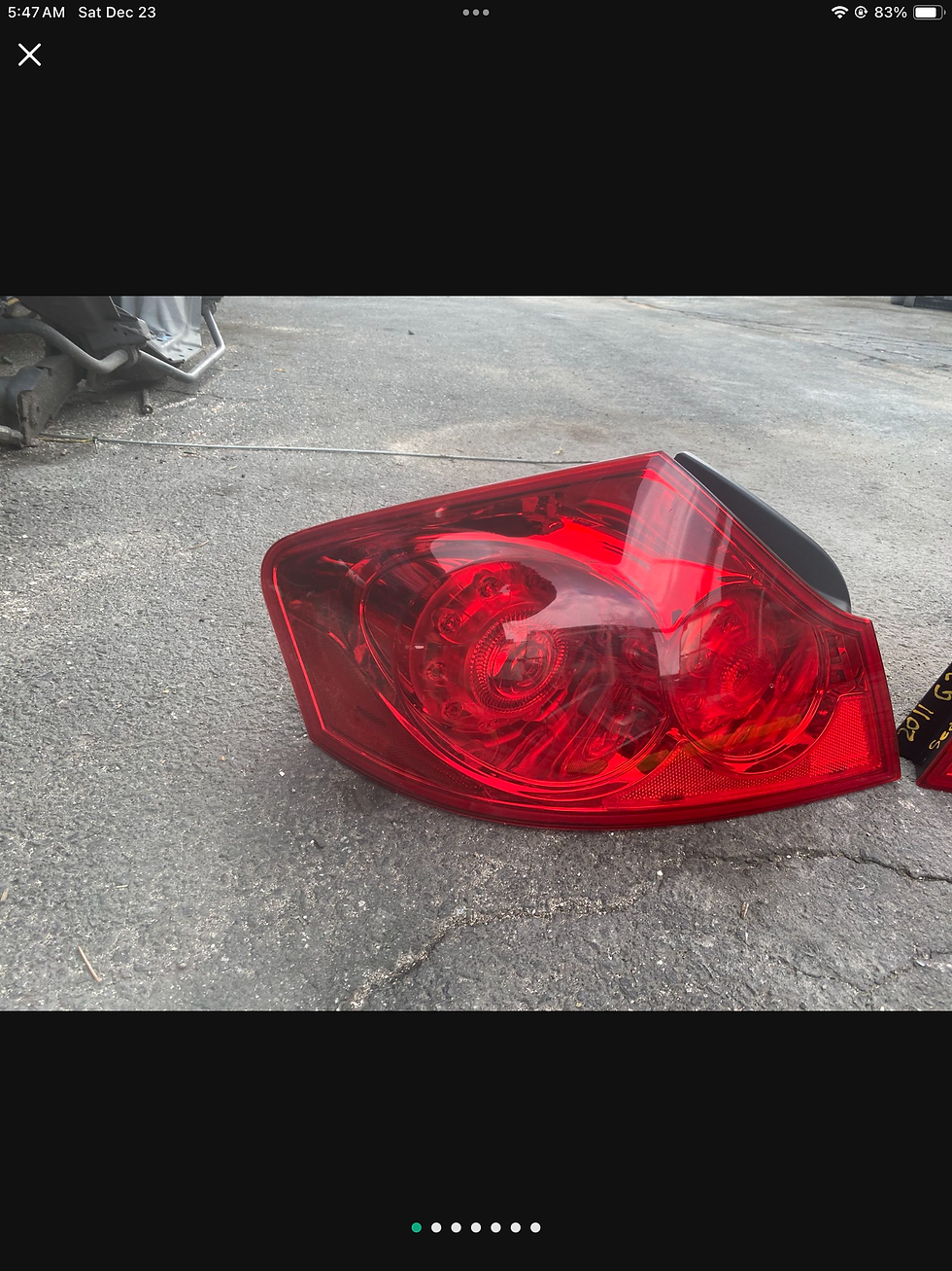 Miniatura: 2011 Infiniti G25 Sedan Tail Light Lamps OEM $125 Each 