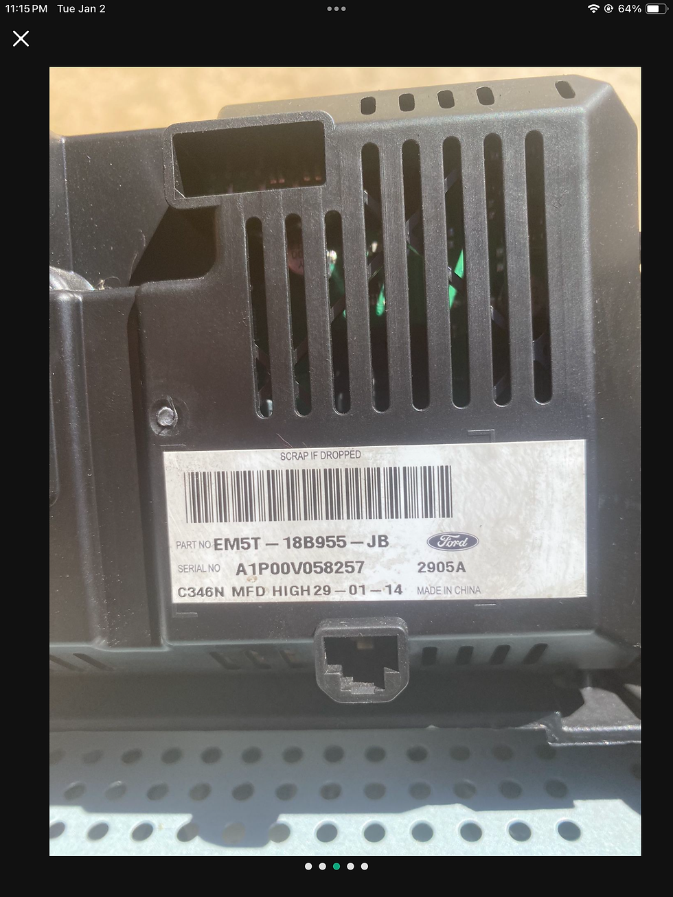 Thumbnail: 2014 Ford Focus Radio 