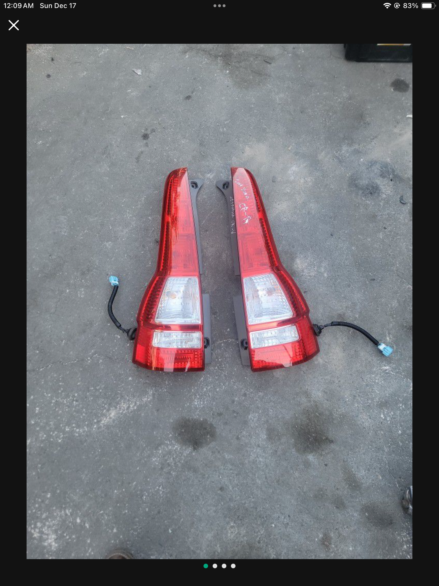 07/09/11  Honda Crv Tailamp Tailights 