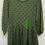 Miniatura: VESTIDO VERDE CON PUNTOS MANGA 3/4