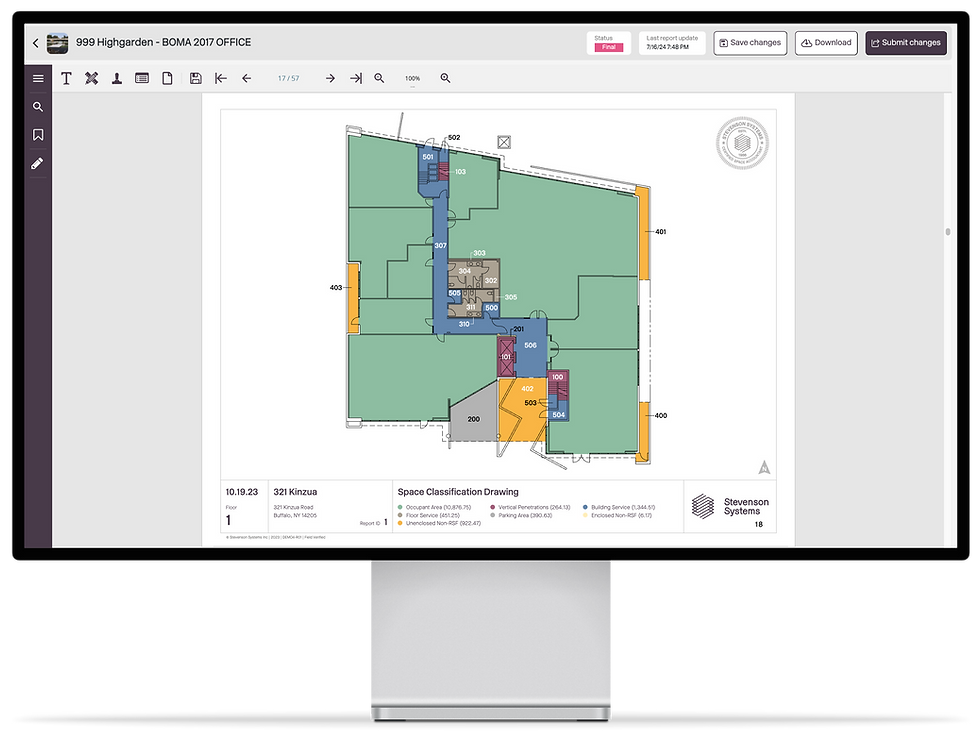 Detailed architectural as-built floor plan generated from laser field measurements, CAD, and BIM data — providing a verified foundation for design, construction, and asset planning.