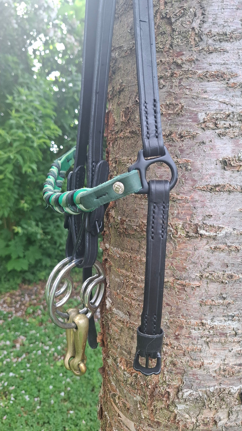 Miniaturbild: Reithalfter LEIKNIR (Geschirrleder meets Fettleder)