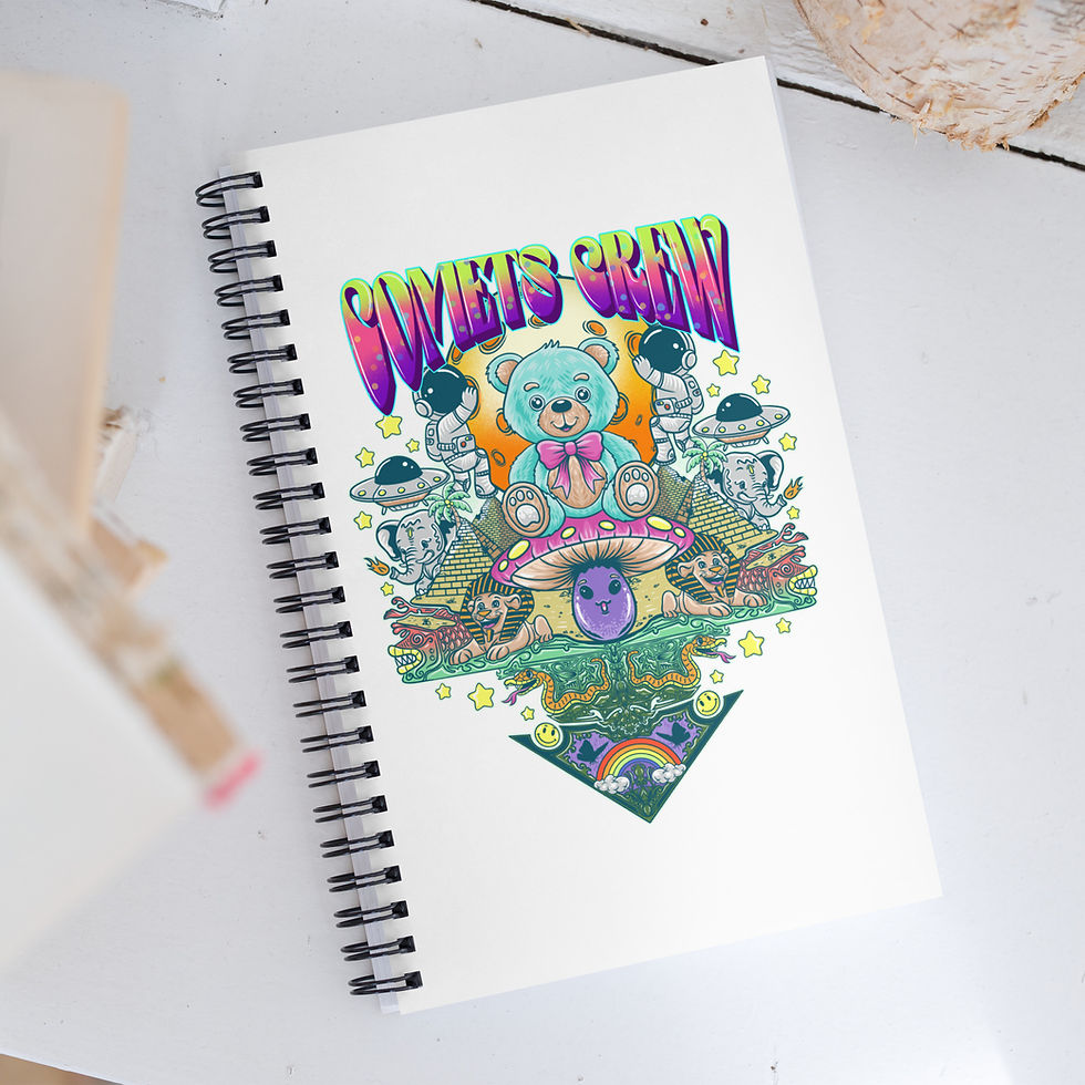 Comets Crew Spiral notebook