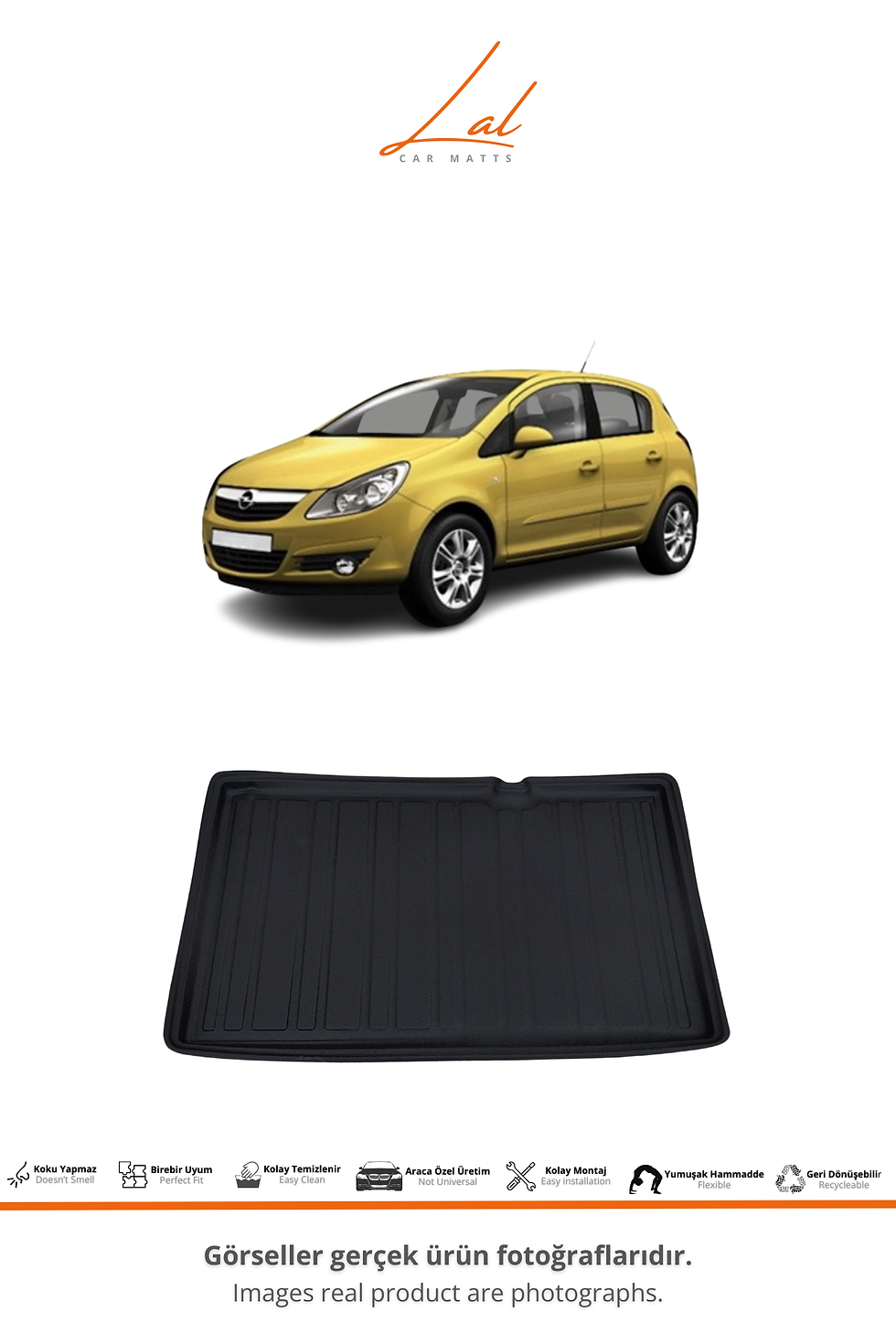 Küçük resim: Opel Corsa D 3D Havuzlu Paspas Bagaj Havuzu Seti (2006-2014 Uyumlu)