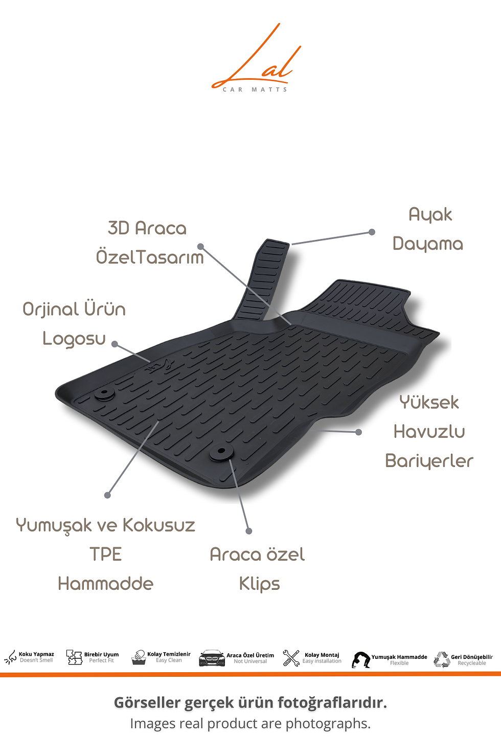 Küçük resim: Opel Corsa D 3D Havuzlu Paspas Bagaj Havuzu Seti (2006-2014 Uyumlu)