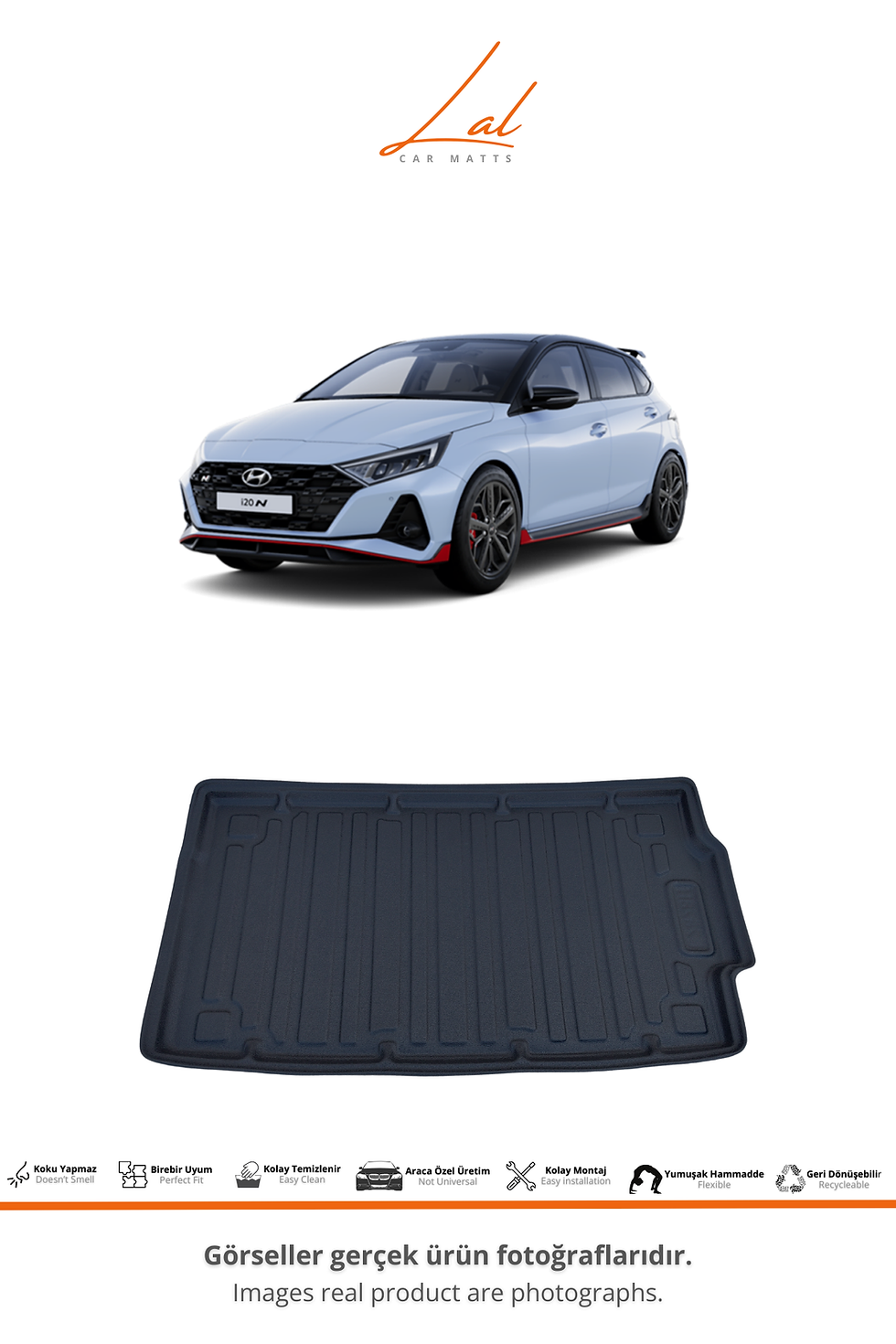 Küçük resim: Hyundai İ20 3D Havuzlu Paspas Üst Kademe Bagaj Havuzu Seti (Elite Plus-N Paket)