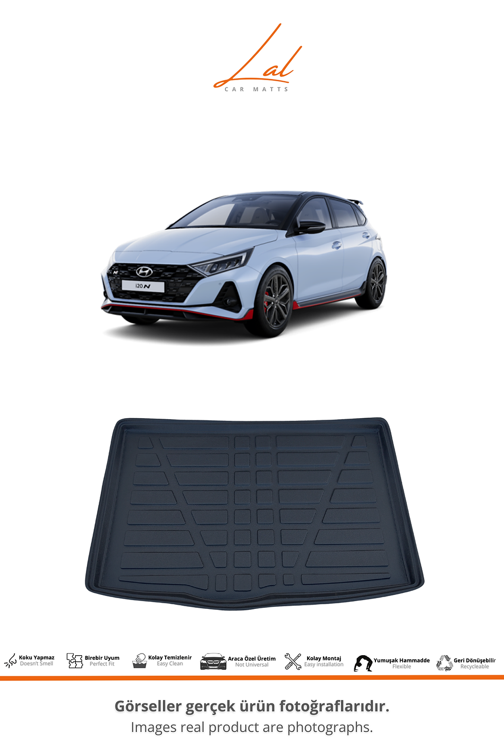Küçük resim: Hyundai İ20 3D Havuzlu Paspas Alt Kademe Bagaj Havuzu Seti (Elite Plus-N Paket)