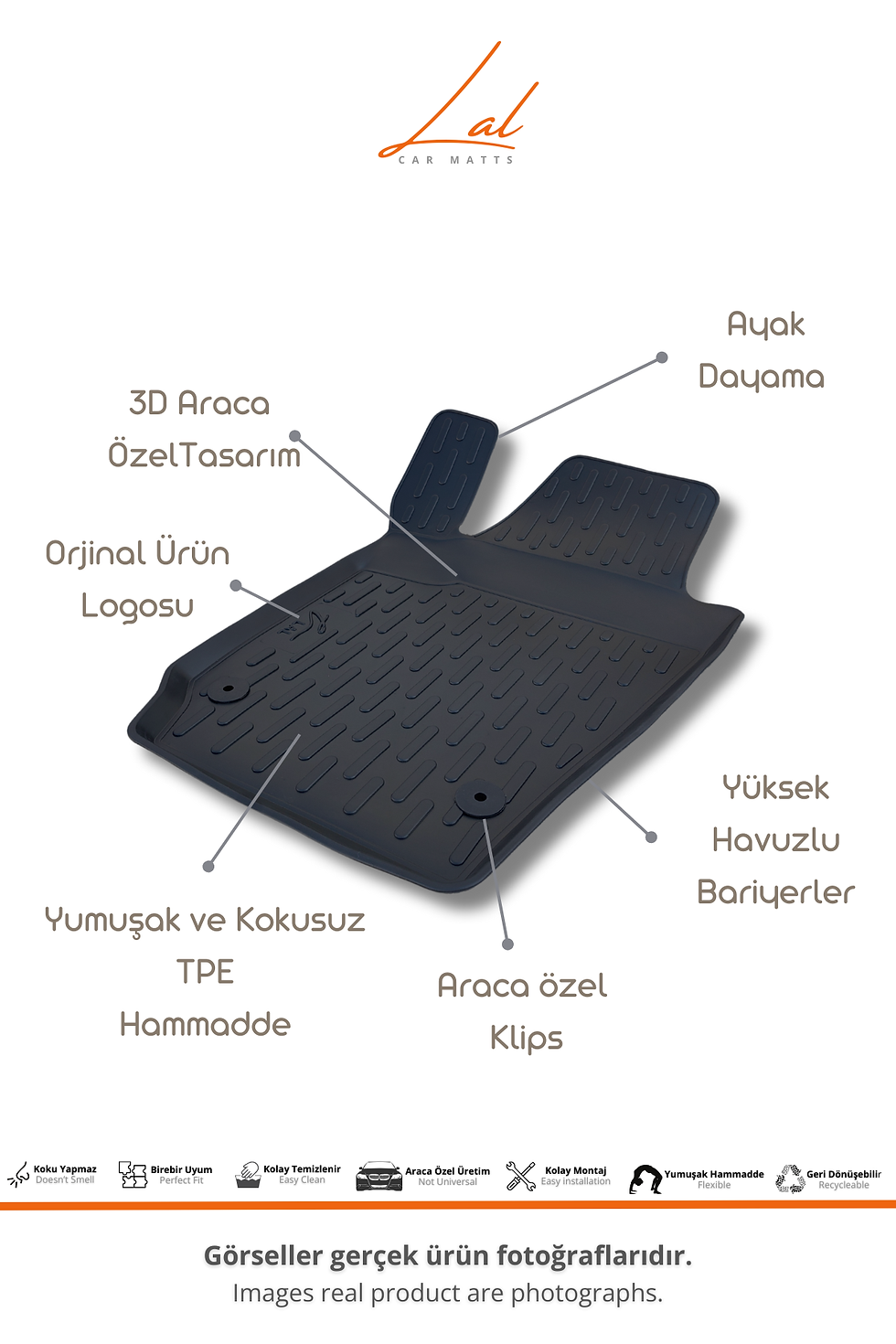 Küçük resim: Seat İbiza 3D Havuzlu Paspas Bagaj Havuzu Seti (2008-2017 Uyumlu)