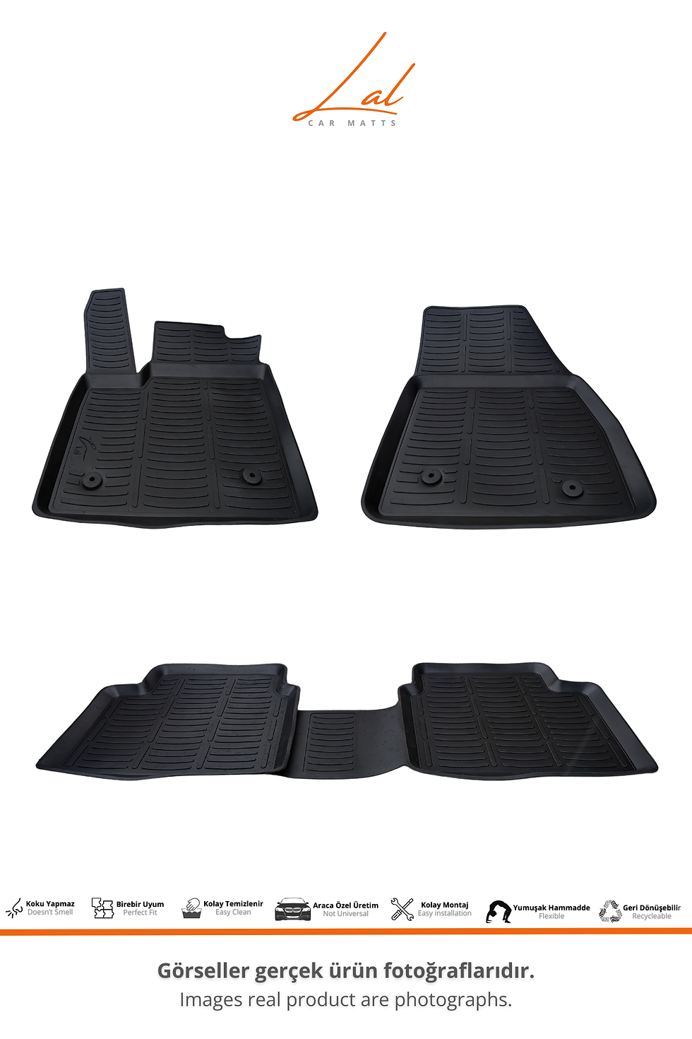 Küçük resim: Ford Focus 5 Sedan 3D Havuzlu Paspas (2019 ve sonrası Uyumlu)