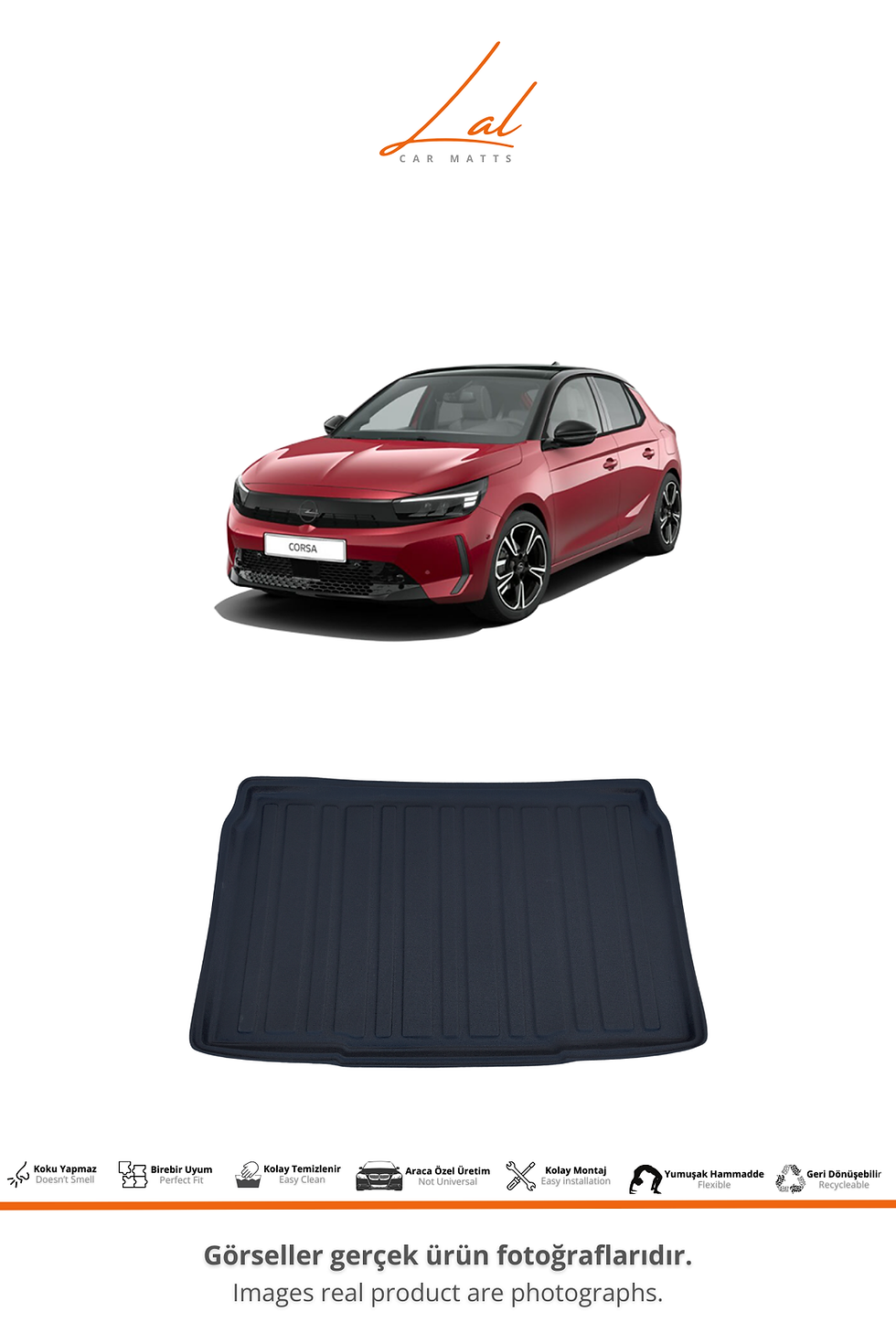 Küçük resim: Opel Corsa F 3D Havuzlu Paspas Bagaj Havuzu Seti (2020+) BENZİNLİ!