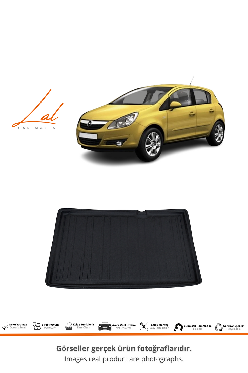 Küçük resim: Opel Corsa D 3D Bagaj Havuzu (2006-2014 Uyumlu)