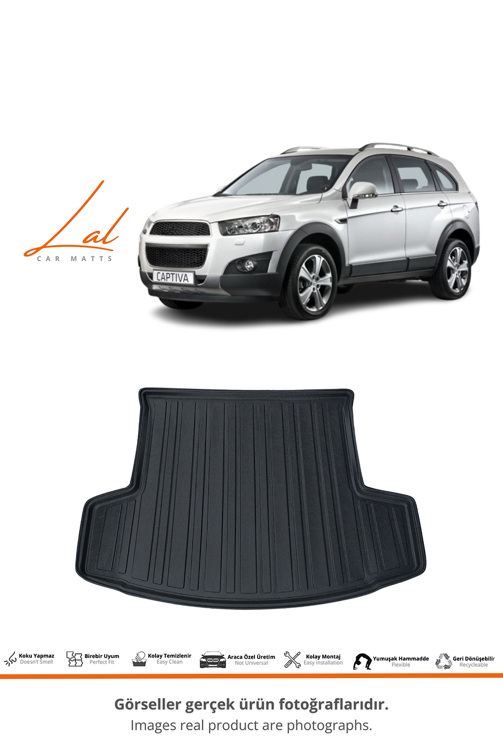 Küçük resim: Chevrolet Captiva 3D Bagaj Havuzu (2007-2019 Uyumlu)