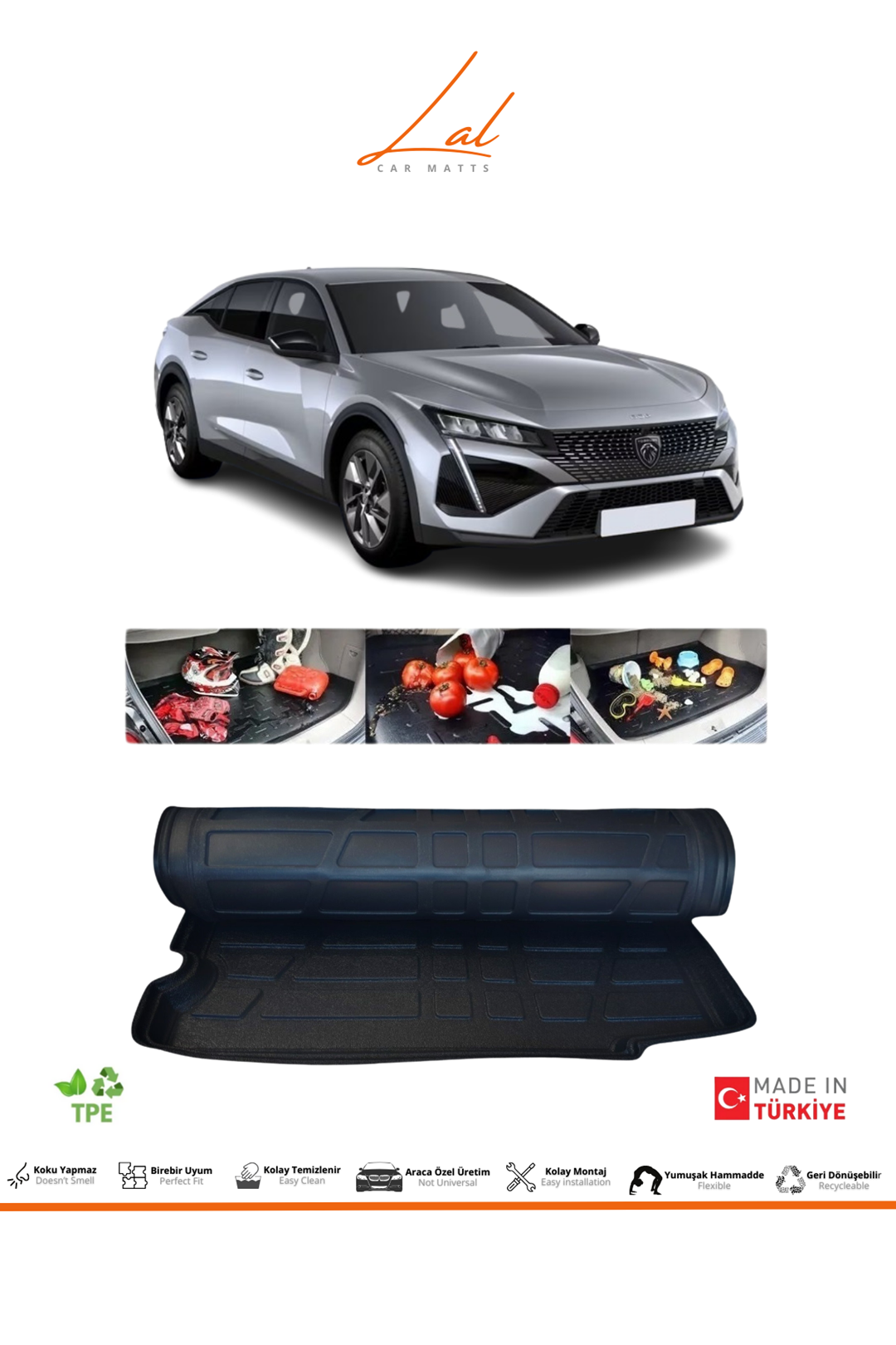 Peugeot 408 3D Bagaj Havuzu (2022 ve sonrası Uyumlu)