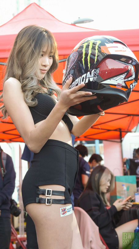 盧可瑤 Copy Lo - Scorpion EXO-R1 AIR - Fabio QUARTARARO「面譜」頭盔 @ 香港電單車節 Hong Kong Motorcycle Show 2021