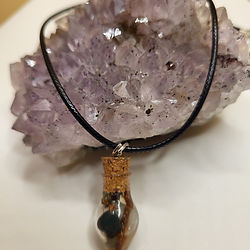 This is not mass produced jewelry. This is a wearable prayer made just for you. Made after your session. Shipping invoiced separately. Wear your intention every single day. This handcrafted necklace is made specifically for your situation and your reading. The little potion bottle pendant carries herbs, crystals, oils, and spiritual elements selected for YOUR energy and what Spirit revealed in your session. Wear it during prayer or meditation. Keep it close when you need a reminder that Spirit is working on your behalf even when you cannot see it.