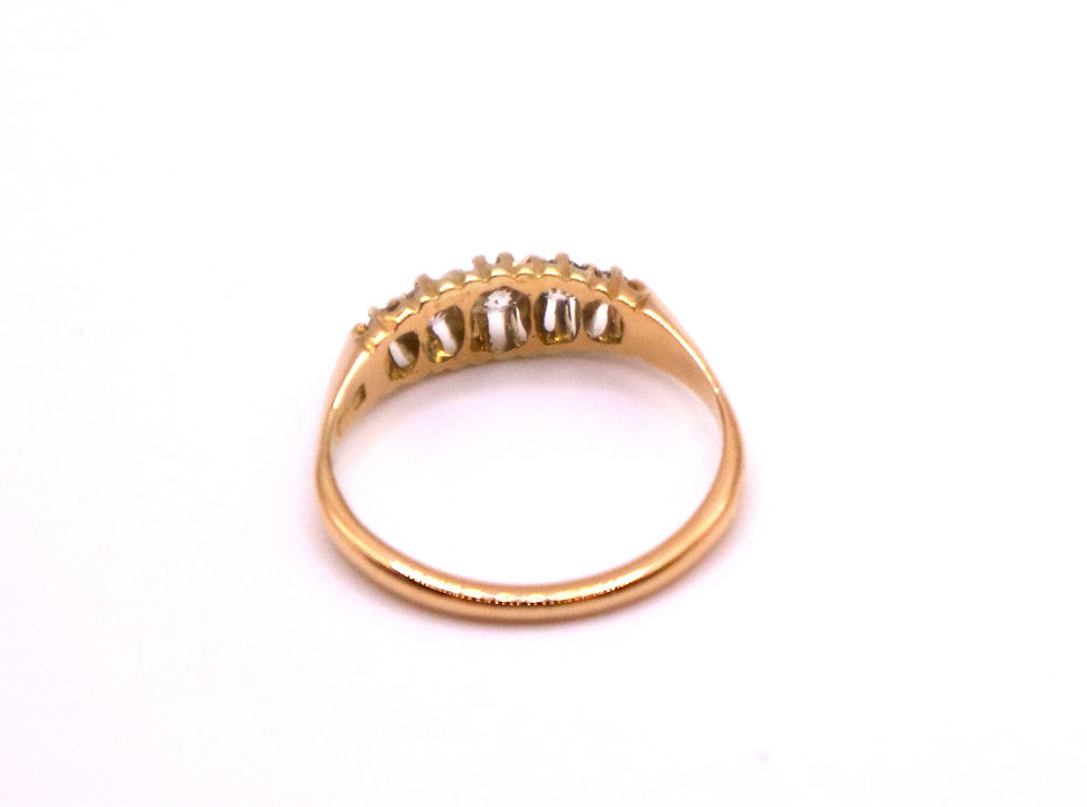 Thumbnail: Antique 18ct Gold Diamond Dress Ring (circa 1910)