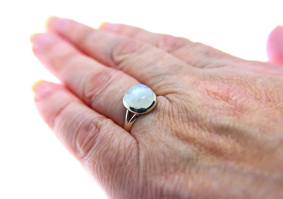 Thumbnail: Silver Ring with Rim-Set Quartz