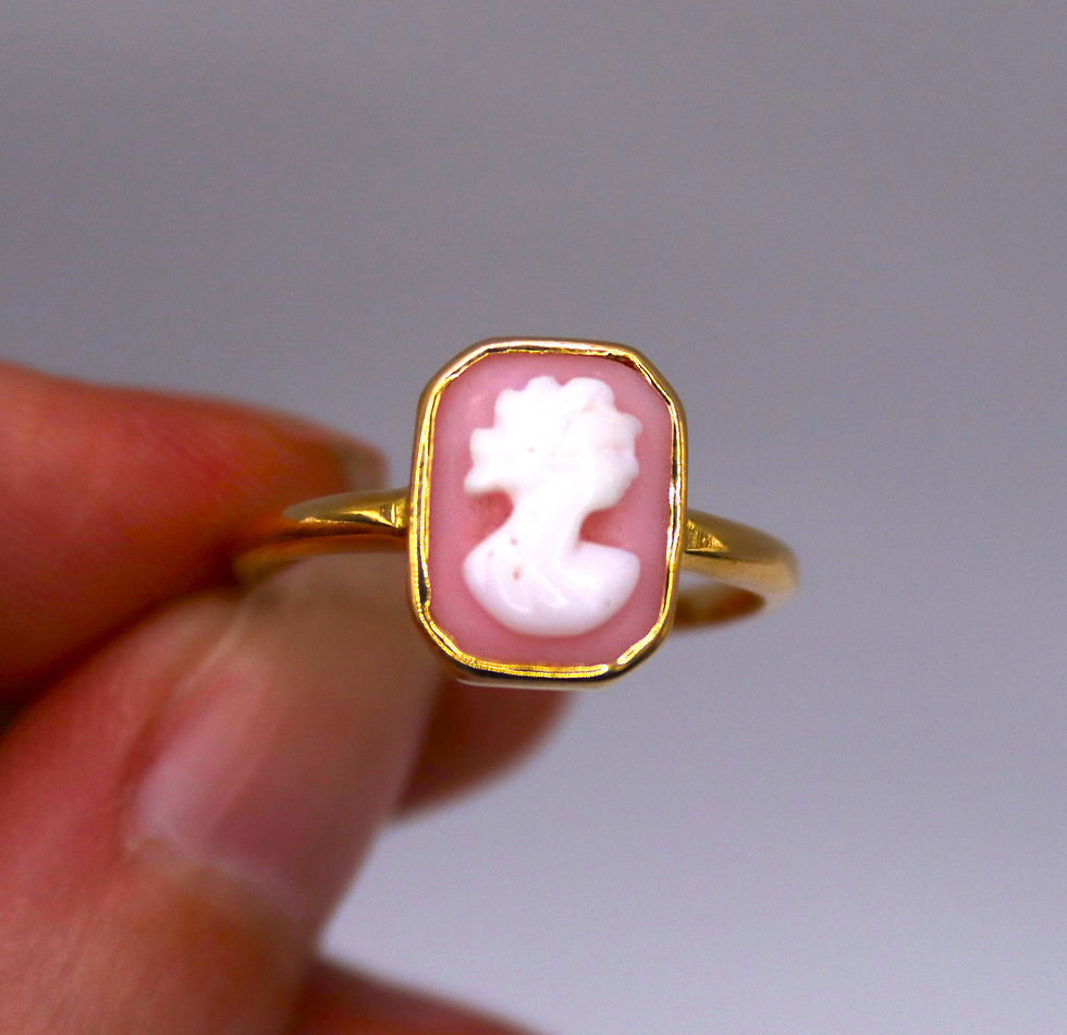 Thumbnail: Antique 18ct Gold Cameo Dress-Ring