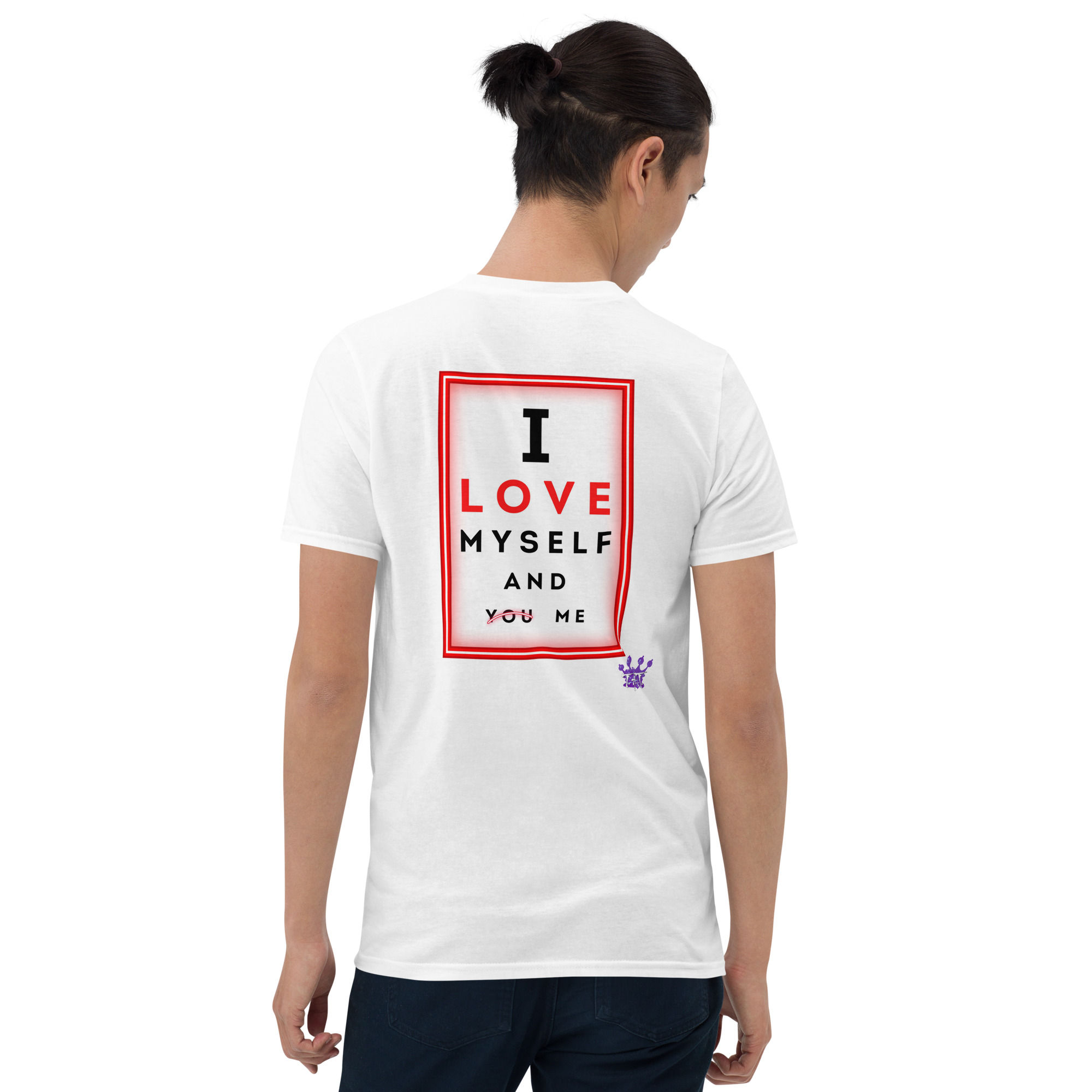Love You Short-Sleeve Unisex T-Shirt (Print on Back)
