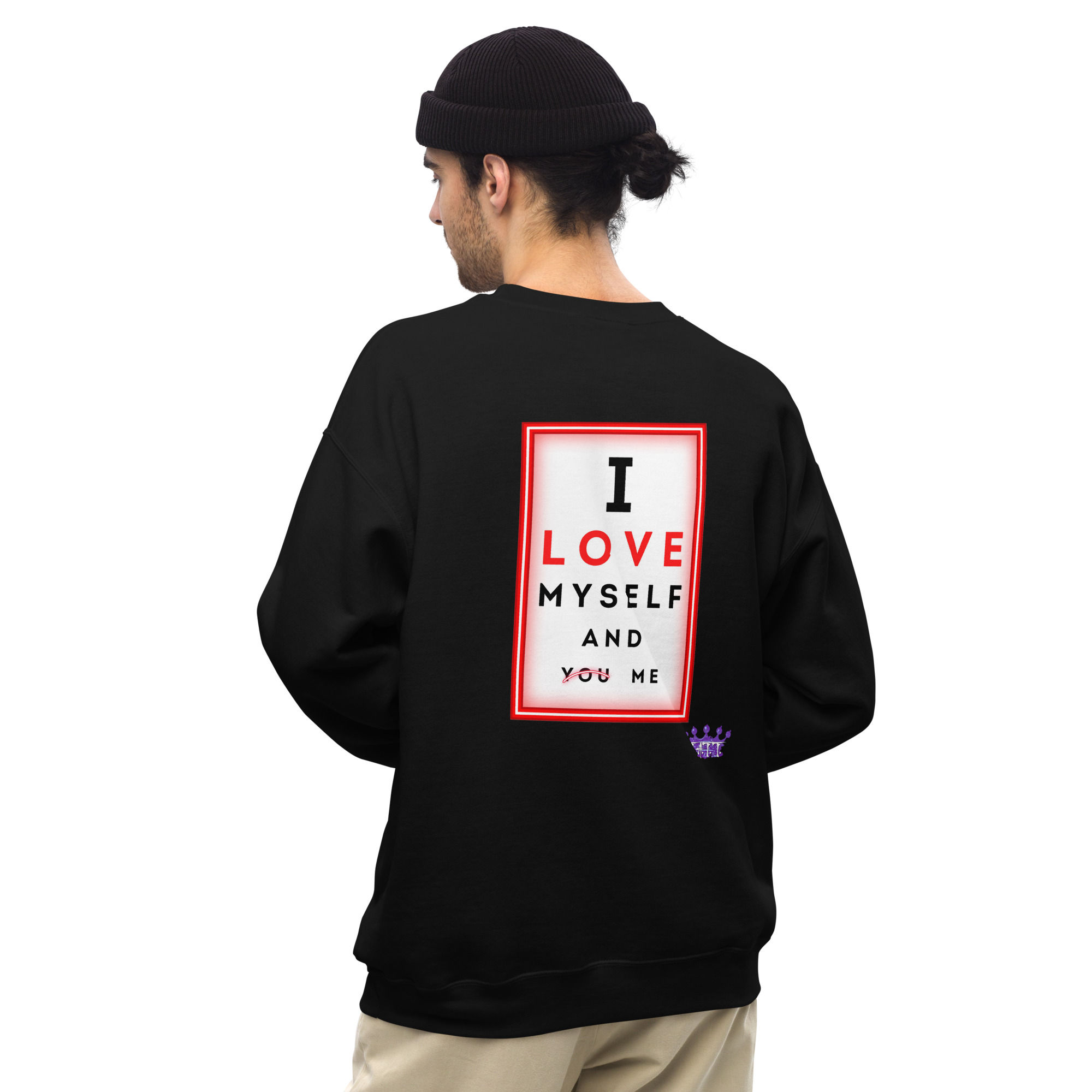 Love You Unisex Sweatshirt (Print on Back)