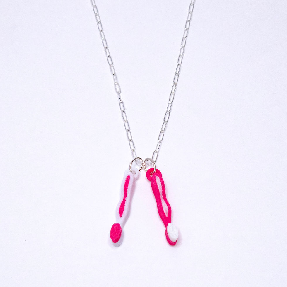 Thumbnail: AM and PM Toothbrush Necklace Set