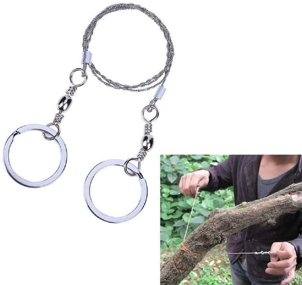 Thumbnail: Survival Wire Saw (Silver Metal handle)
