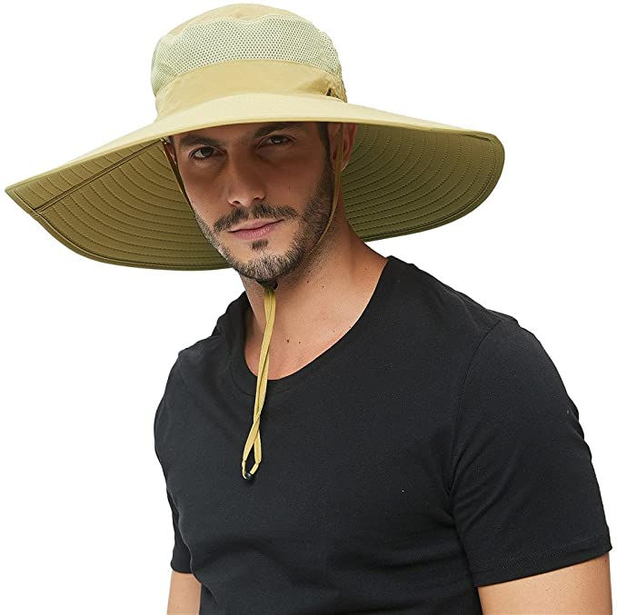 Thumbnail: Super Wide Brim Sun Hat,UPF50+ Waterproof Fishing Hat