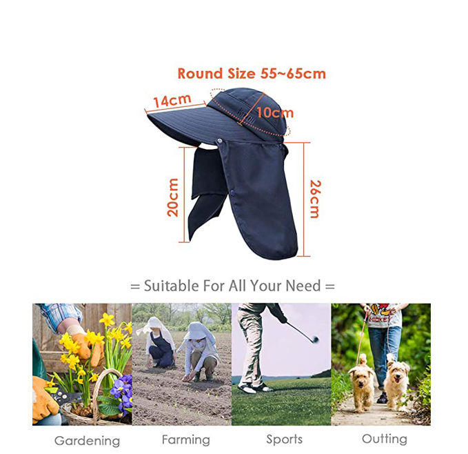 Thumbnail: Wide Brim Sun Hat – Multifunctional UPF 50 Protection Bucket Fishing Hat Cap