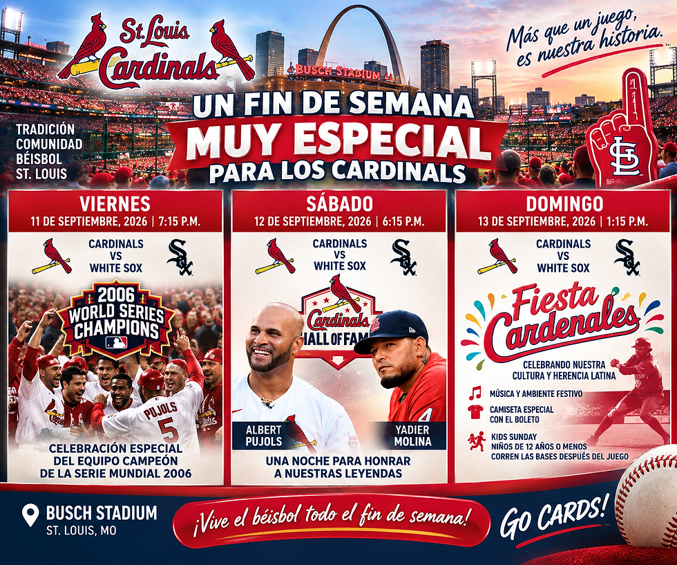 UN FIN DE SEMANA MUY ESPECIAL PARA LOS CARDINALS