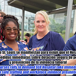 Enfermeras manifestandose