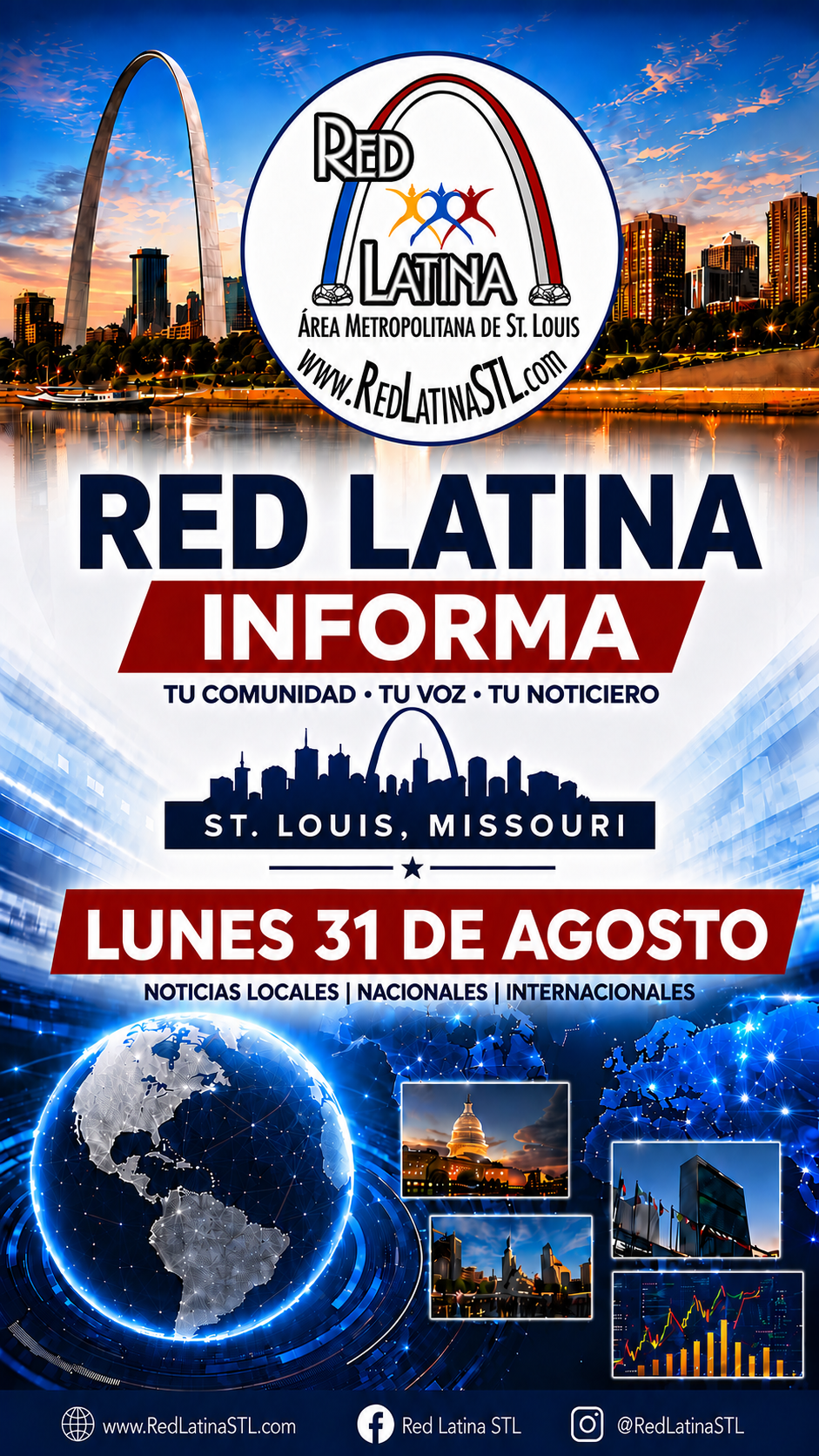 Red Latina Informa Lunes 31 de Agosto 2026