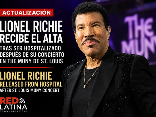 Lionel Richie recibe el alta tras ser hospitalizado después de su concierto en The Muny de St. Louis