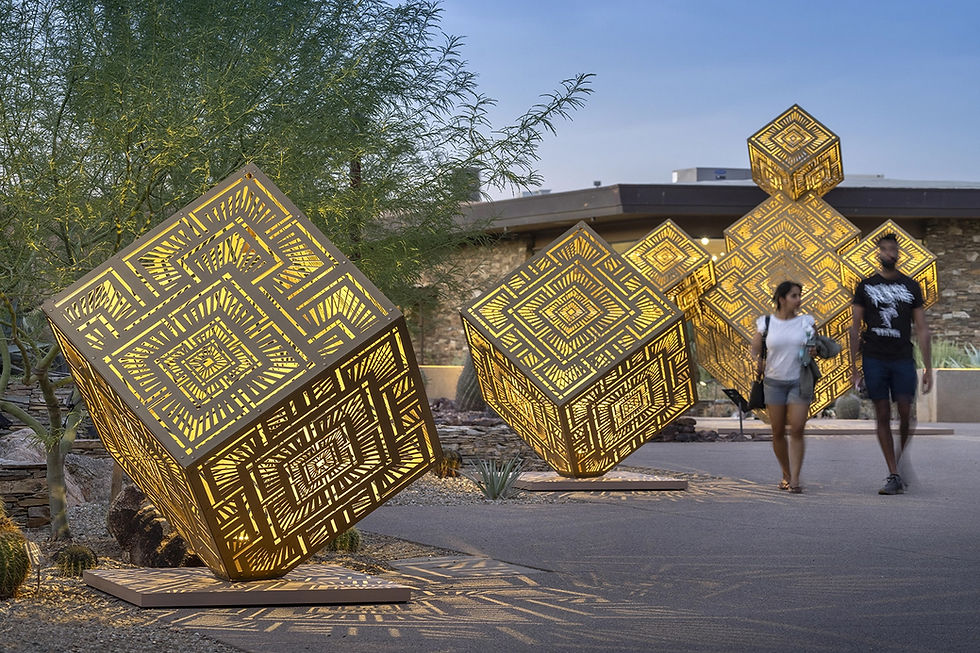 Una experiencia inmersiva de arte, luz y naturaleza llega al Jardín Botánico de Missouri con esculturas interactivas que transforman el espacio de día y de noche.