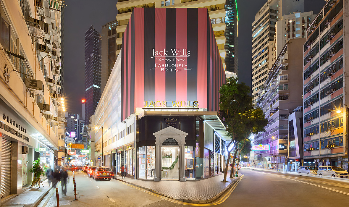 Jack Wills Leighton Centre Shopfront Hong Kong