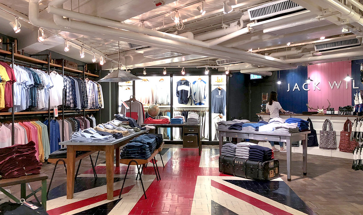 Jack Wills Leighton Centre Hong Kong cash desk