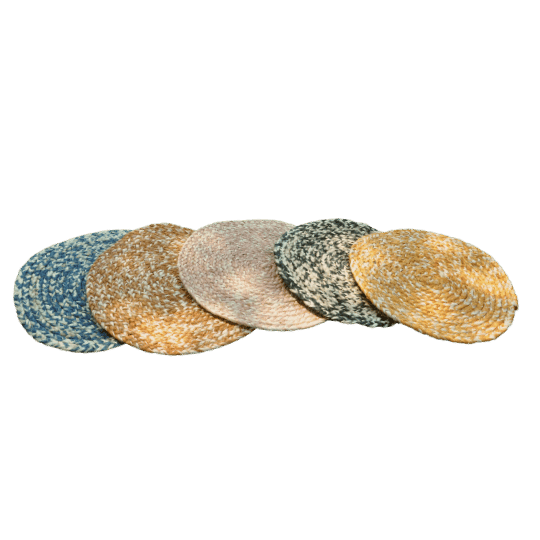 Thumbnail: TABLE MATS | 100% jute | natural dyes | women with disabilities | handmade