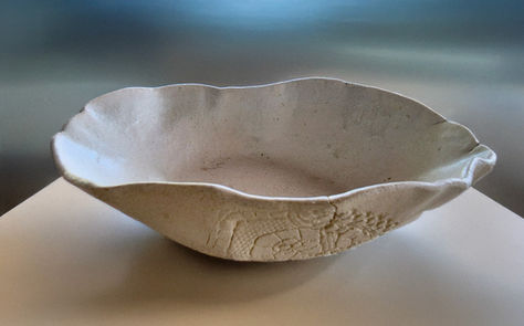 Cuenco ondulado de gres