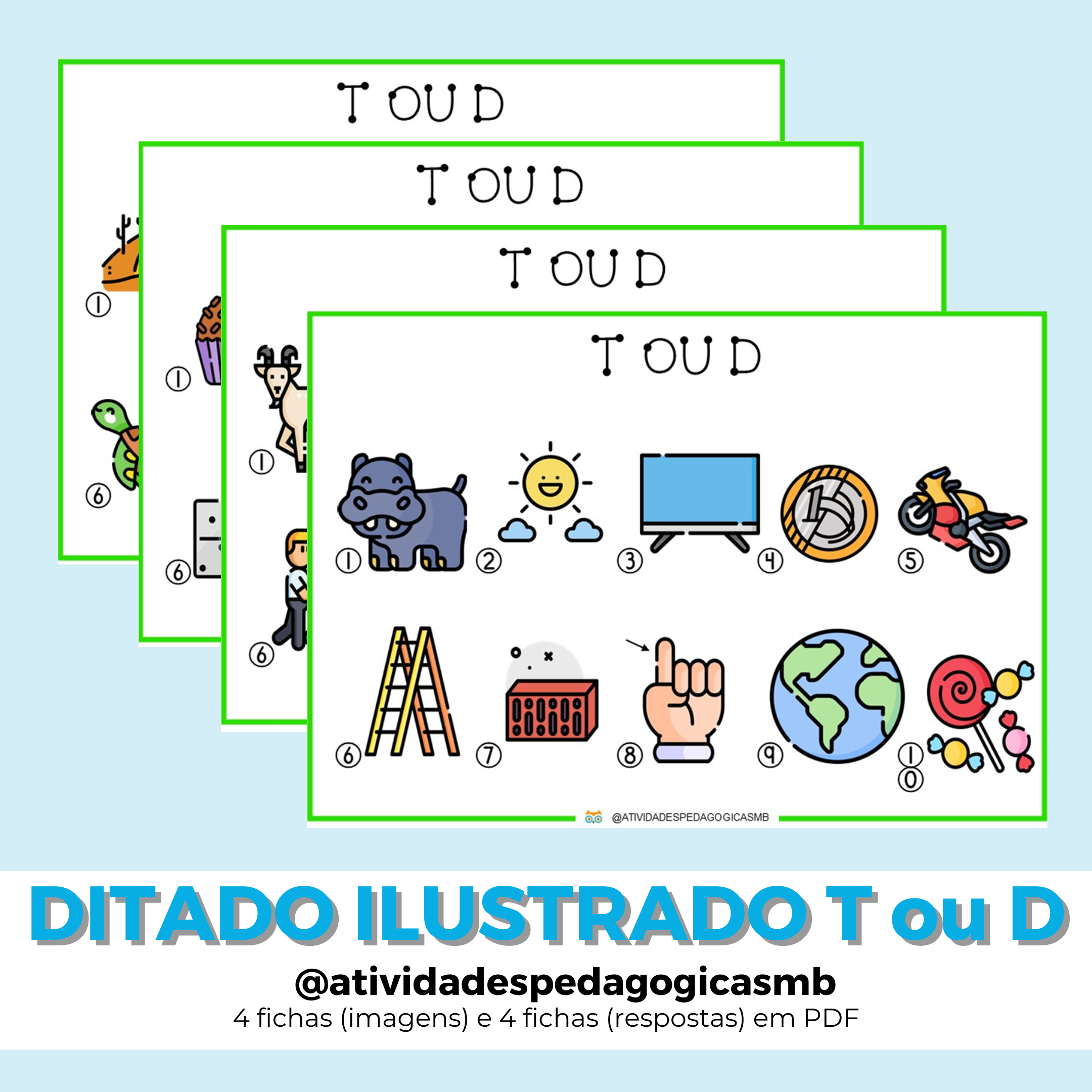 DITADO ILUSTRADO - regularidades diretas: t/d