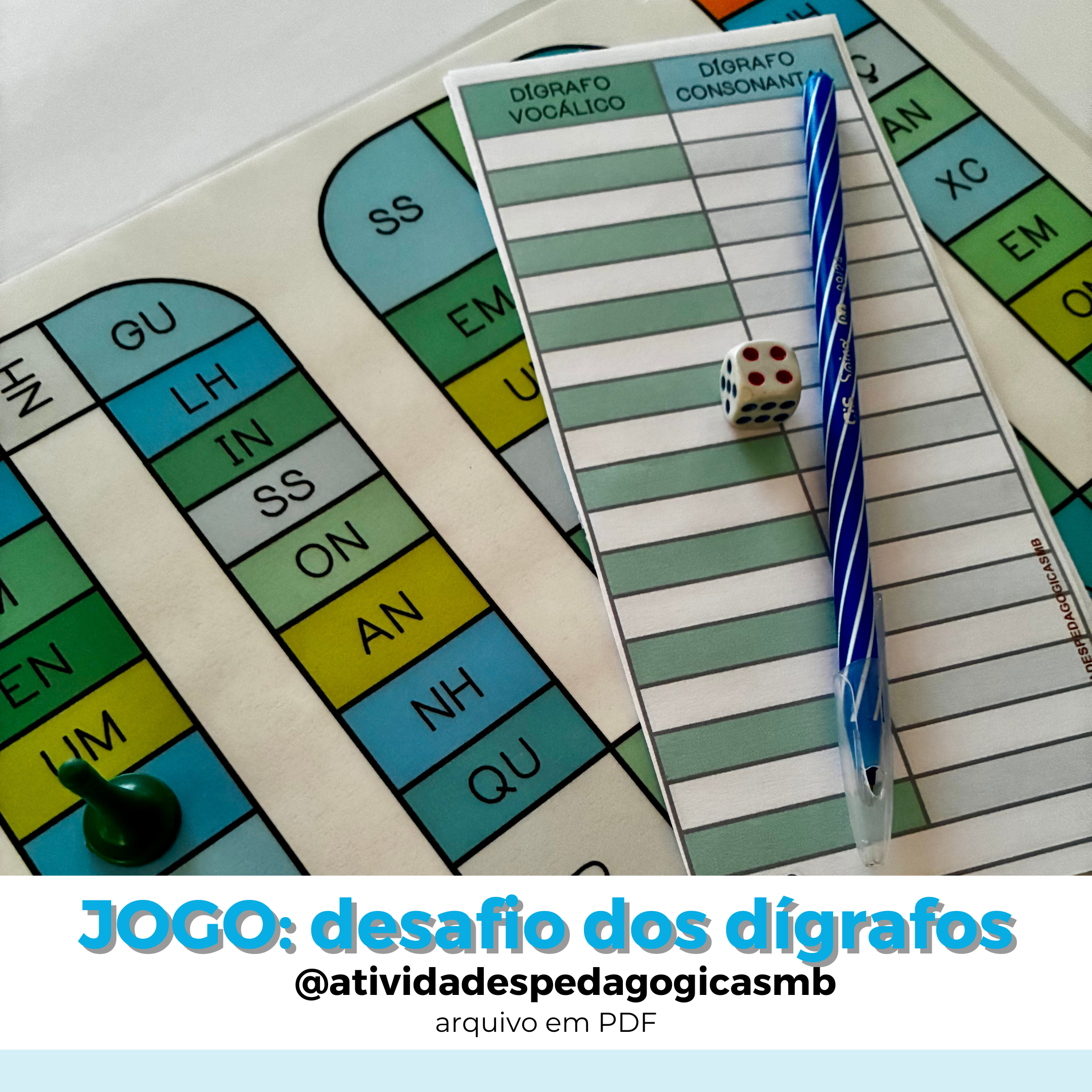 JOGO - desafio dos dígrafos / fonologia