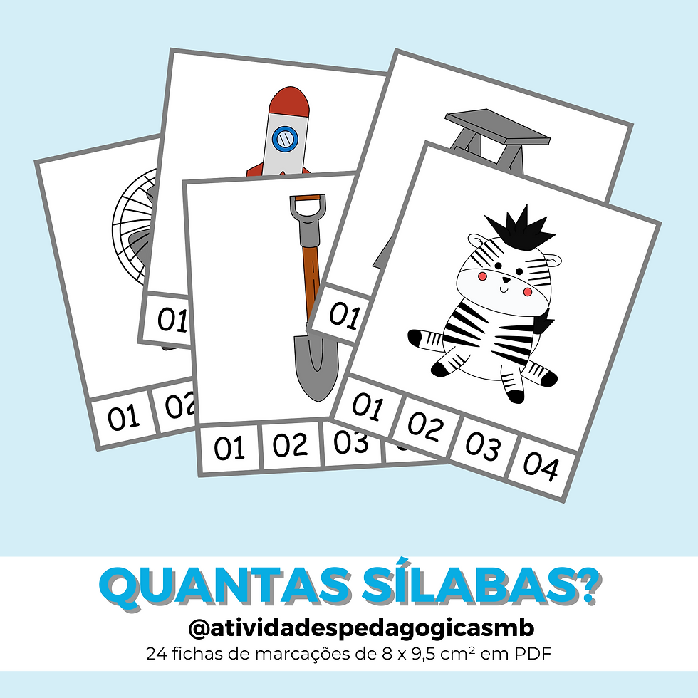 FICHAS DE MARCAÇÕES - quantas sílabas?