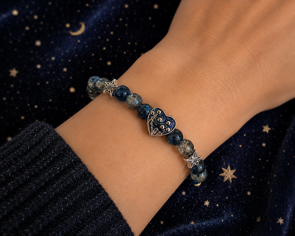 Thumbnail: Starry Night Heart Bracelet