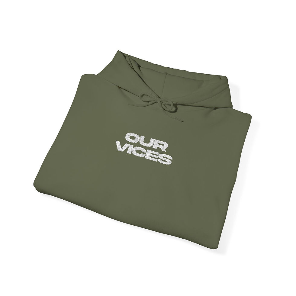 Thumbnail: "Our Vices" Embroidered Logo Hoodie