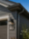 Tuxedo Gray seamless K-style rain gutters professionally installed on a modern Southern California home