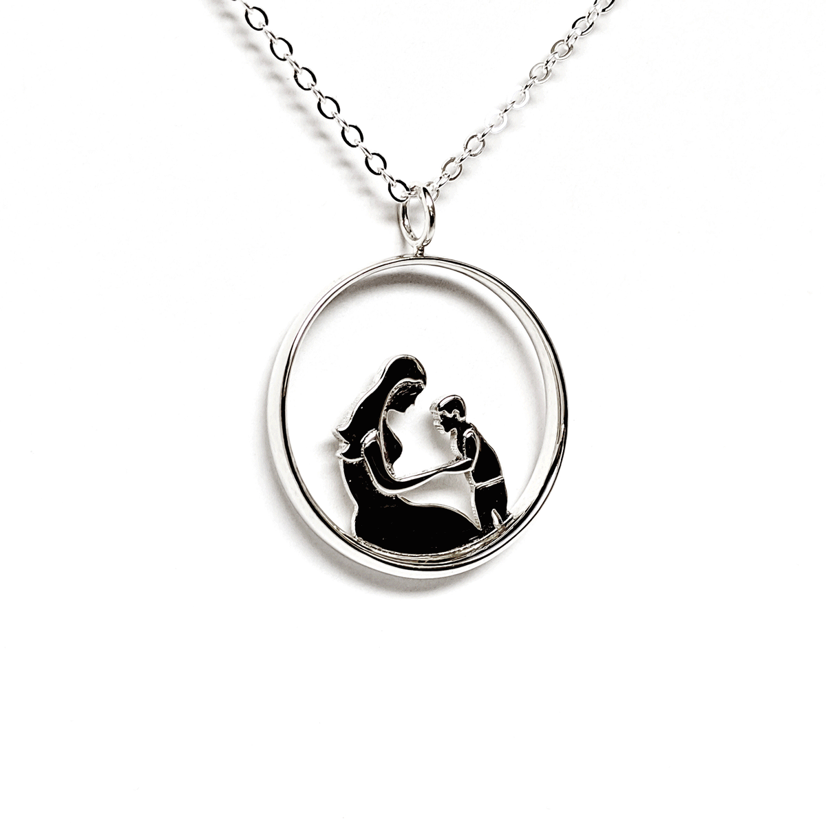 Jewelmer Mother And Child Pendant Hot Mother Son Necklace