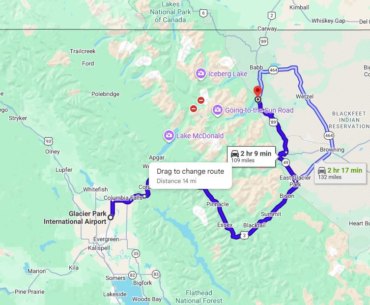 Traveling from West To East Glacier, it's NOT just Going-to-the-Sun Road